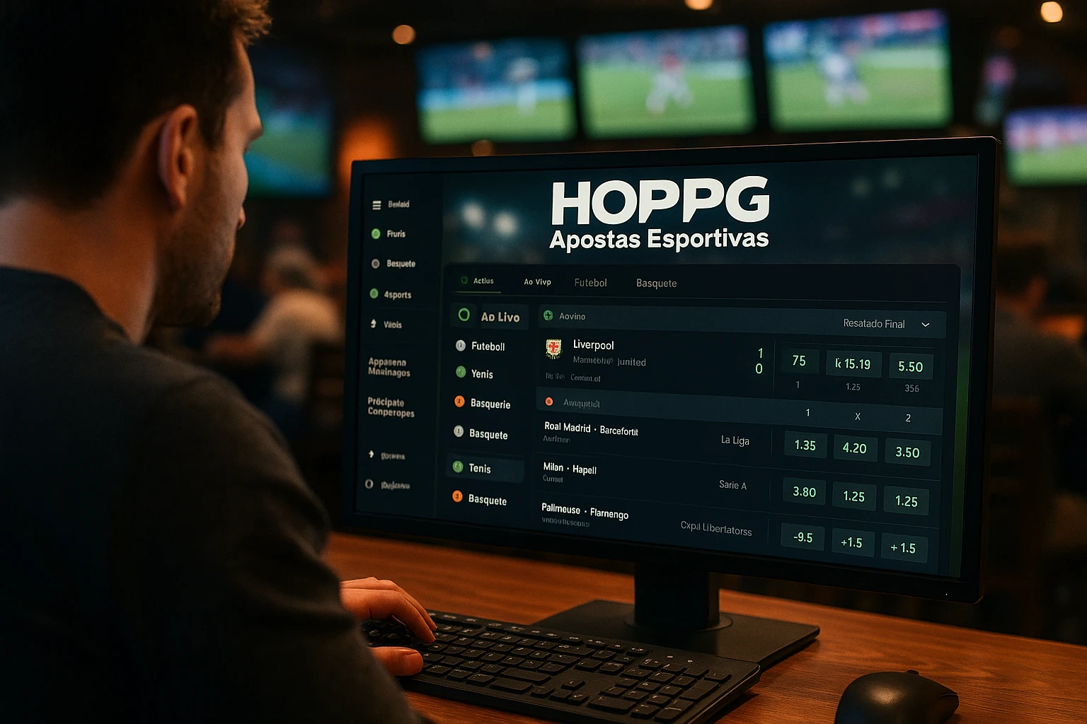 Aposte em apostas esportivas no cassino online HOPPG