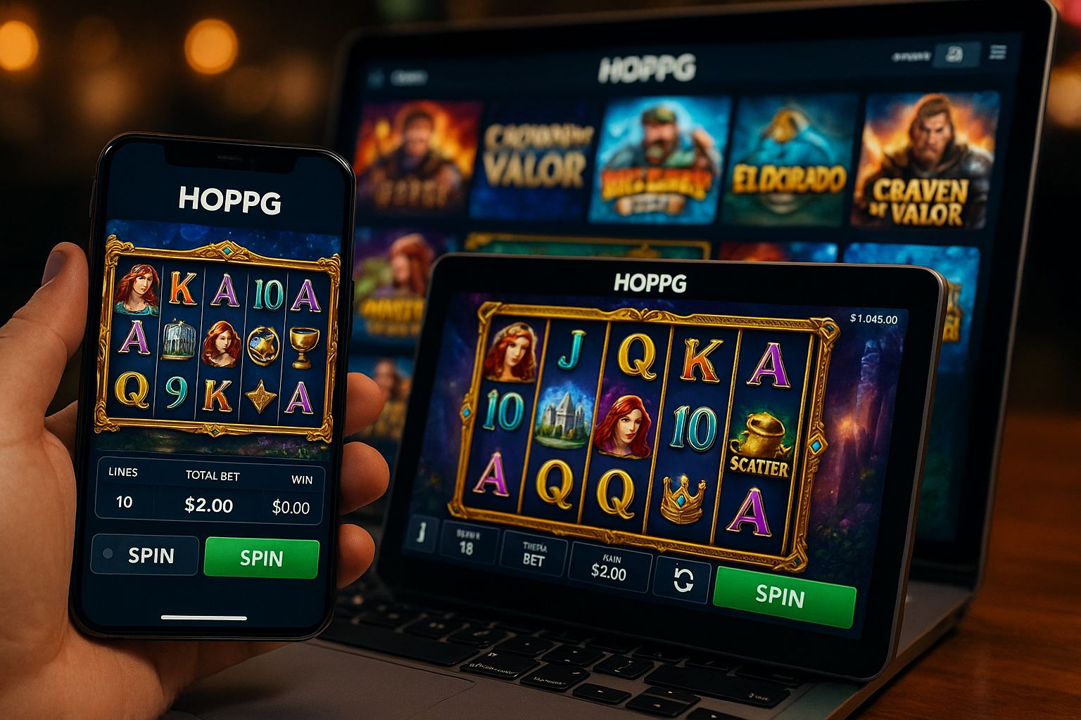 Jogos de Slot no Casino Online HOPPG