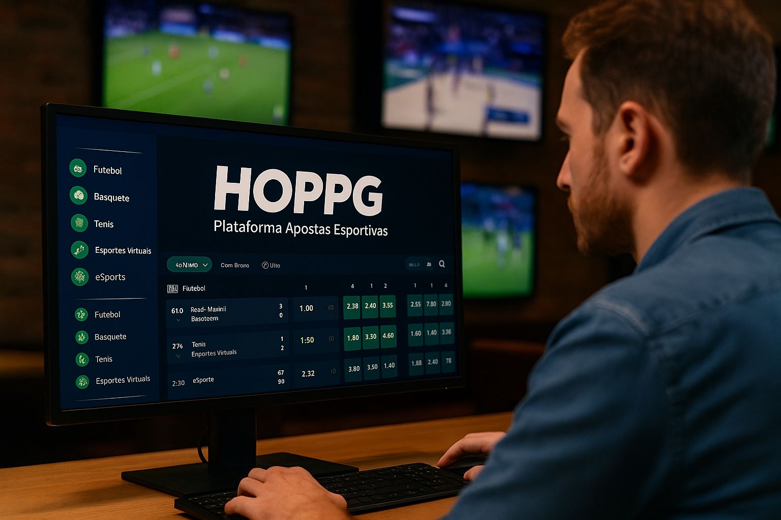Apostas esportivas no cassino online HOPPG